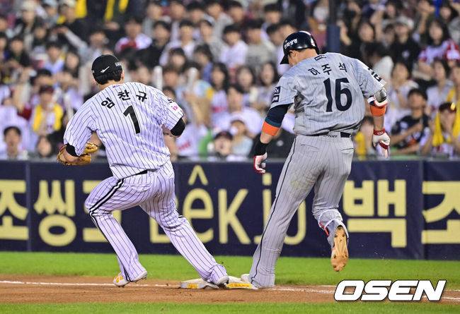 ‘승승승승’ LG, 1~2위 매치 이겼다. 한화 2-1 꺾고 잠실 한화전 4전승…임찬규 7이닝 1실점→다승 공동 1위 [잠실 리뷰]