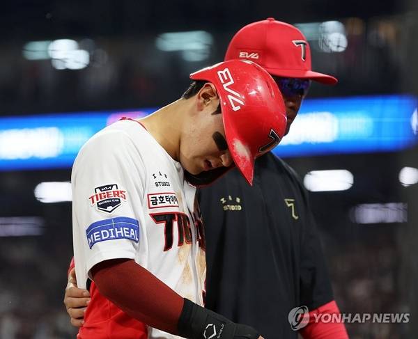 '아뿔싸' 김도영, 우측 햄스트링 손상 진단… 최대 위기 맞이한 KIA