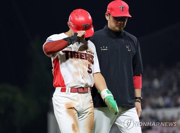 '아뿔싸' 김도영, 우측 햄스트링 손상 진단… 최대 위기 맞이한 KIA