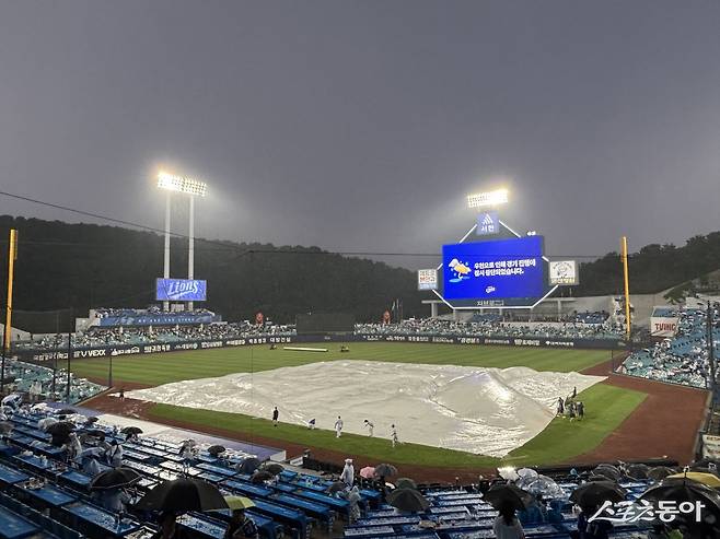 28일 롯데-삼성전 폭우로 취소, 29일 선발투수는 롯데 박세웅 vs 삼성 최원태 [SD 대구 라이브]
