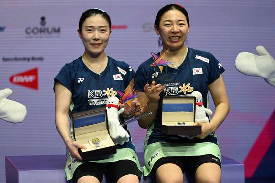 ‘안세영 탈락’ 싱가포르 오픈, 女복식 김혜정-공희용 조 첫 金