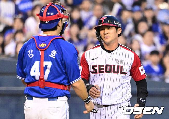 ‘승승승승승승승’ 삼성 7연승 질주→4위 도약, 대타 김태훈 1450일 만에 결승 홈런 터졌다…1위 LG, 첫 스윕패 ‘충격’ [잠실 리뷰]