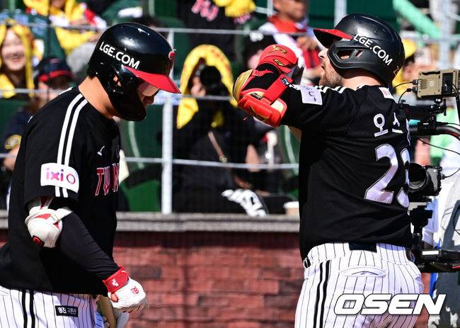 ‘메가트윈스포 폭발하다’ LG 18안타, NC 15-0 꺾고 3연패 탈출…송승기 6이닝 무실점 6승+김현수 5타점+오스틴 3점포 [창원 리뷰]