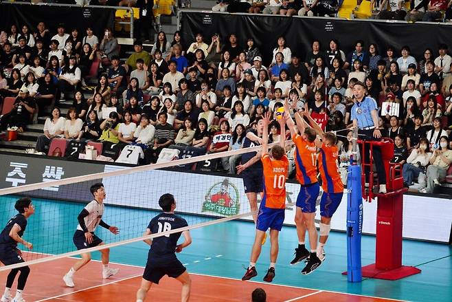 '임동혁 23점' 남자배구, 네덜란드 2차 평가전서 3-1 역전승