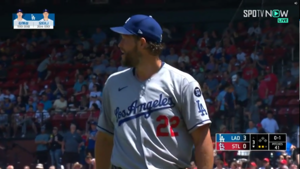김헤성의 엄청난 주력→호수비… MLB 213승 커쇼도 놀랐다[스한 스틸컷]