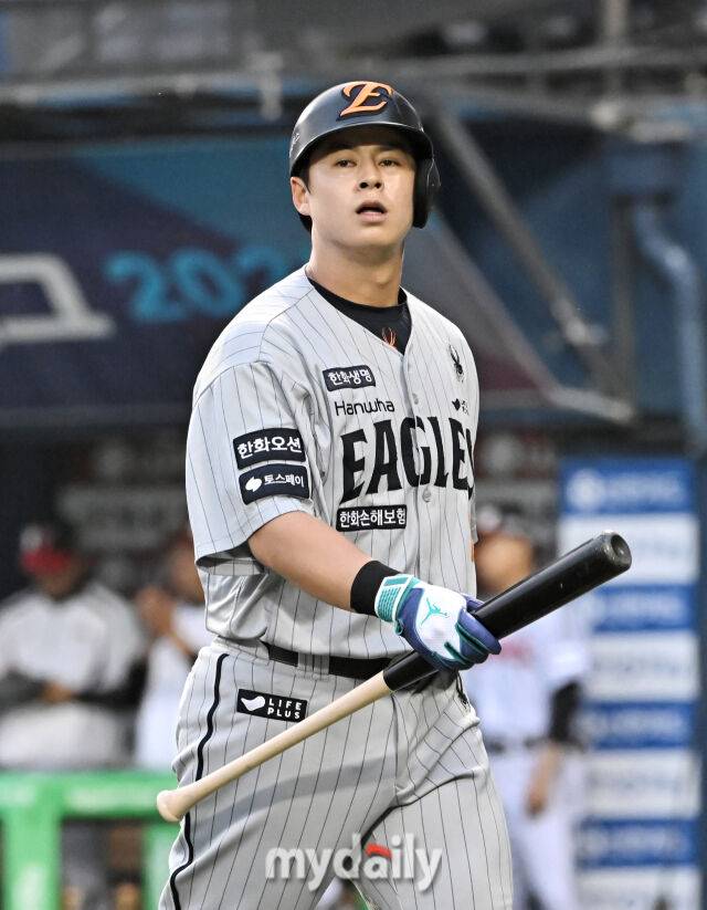 채은성은 영웅이었는데 노시환은 악몽이었다…김경문 아픈 손가락, 한화 4번타자 이것까지 ‘말을 안 듣네’[MD광주]