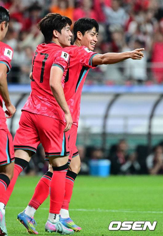 '전진우 A매치 데뷔골 인정!' 한국, WC 예선 무패 보인다...쿠웨이트에 1-0 전반 리드[오!쎈 현장]
