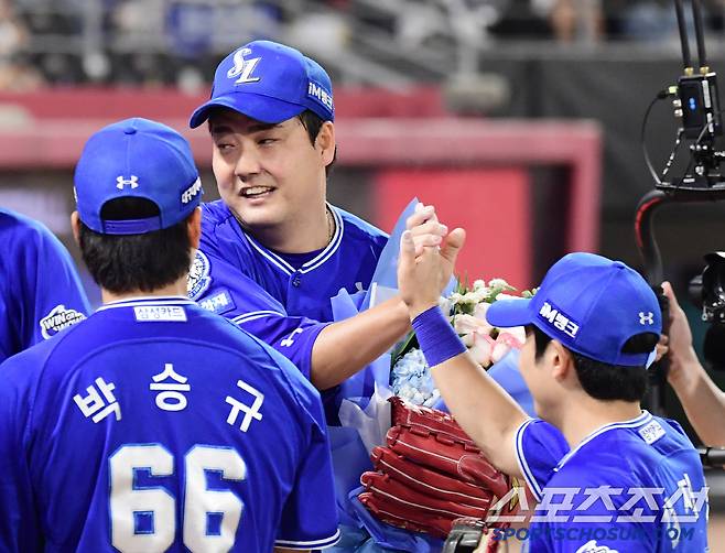 KBO '역대 2호' 기록 탄생, 1점 결국 지켜냈다…'구자욱 결승포' 삼성, KIA 잡고 '위닝 시리즈' [광주 리뷰]