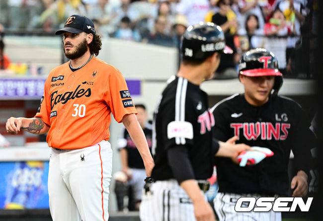 ‘아, 김서현 블론세이브→11회말 홈에서 아웃’ 한화, 1위 탈환 실패…LG-한화, 11회 2-2 무승부 ‘3시간50분 혈투’ [대전 리뷰]