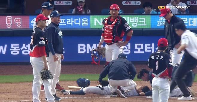 9이닝당 볼넷 9.00개, 머리로 향한 직구…좀처럼 잡히지 않는 최지민의 '제구'