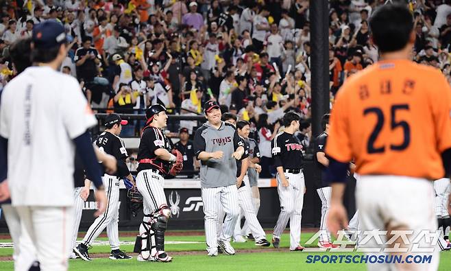 독수리 '캡틴'이 왜 거기서 나와? '웰컴 투 대전 볼파크' 친정 식구들 환영 직접 나선 대장 독수리[대전현장]