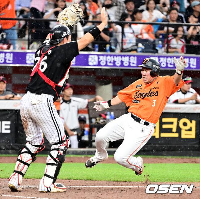 ‘104분 우천 중단, 하늘은 한화 편이었다’ 한화, 33일 만에 1위 복귀하다. LG에 10-5 역전승...LG, 3실책 자멸→2위 추락 [대전 리뷰]