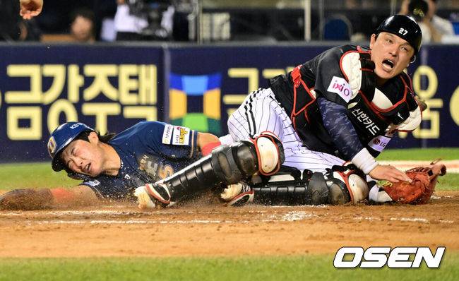 ‘한화 잡는다, 0.5 경기 추격’ LG, 9-8 극적인 끝내기 승리…신민재 3안타 3타점+문보경 4타점, 이정용 1이닝 무실점 ‘전역 신고' [잠실 리뷰]