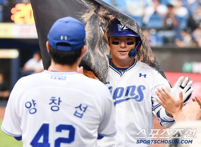 만루포 친 박병호 꾸짖은 강민호...’소 귀에 경 읽기’란 이런 상황? [대구 현장]