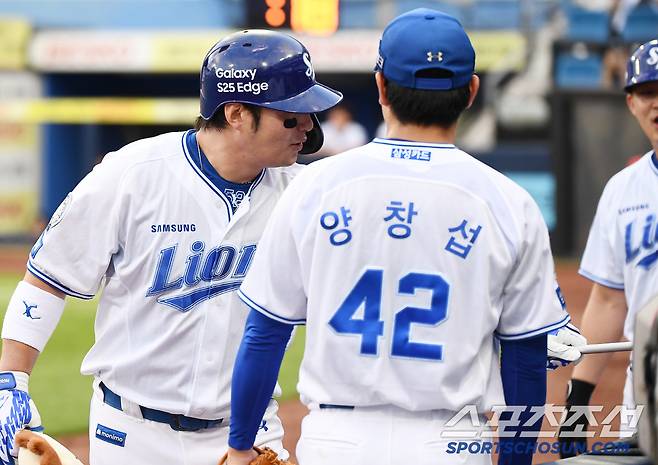 만루포 친 박병호 꾸짖은 강민호...’소 귀에 경 읽기’란 이런 상황? [대구 현장]