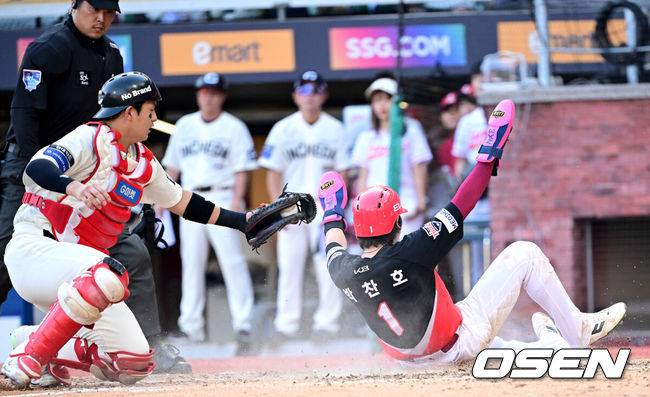 ‘승승승승승무승’ KIA 6연승, 1064일 만에 터졌다, 김석환 대타 역전 결승 투런…SSG에 5-4 역전승, 정해영 진땀 세이브 [인천 리뷰]