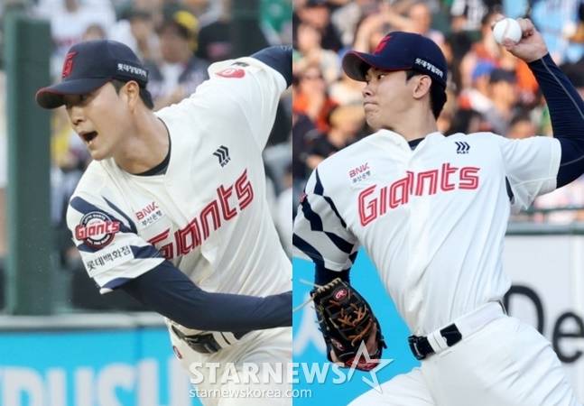 '154㎞ 좌완' 다음 투수가 '158㎞ 우완'이라니... 롯데 무서운 강속구 듀오 등장, 와신상담 끝 빛 본다