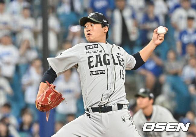 아무리 지는 경기라고 해도…이렇게 깔끔할 수가, 한화 1R 투수 유망주 또 있다 '8⅓이닝 무실점'