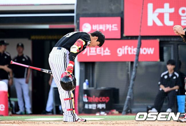 '트레이드' LG 천성호 일냈다! 친정에 9회 2루타→동점 득점 비수…LG, KT에 짜릿한 4-3 역전승 ‘신민재 결승타 쾅’ [수원 리뷰]