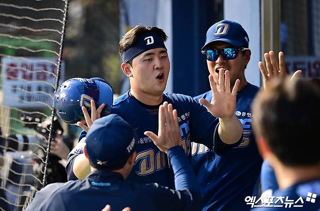 '승엽+원중 극장' 롯데, 0-3 뒤집는 건 일도 아니다!…나승엽 대타 3점포로 NC 7-6 제압 [창원:스코어]