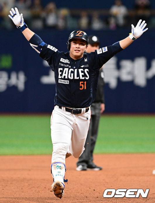 '0.27점 차이' 최형우에게 아깝게 역전당했는데…한화 최고 타자, 감독 추천으로 이룬 첫 올스타