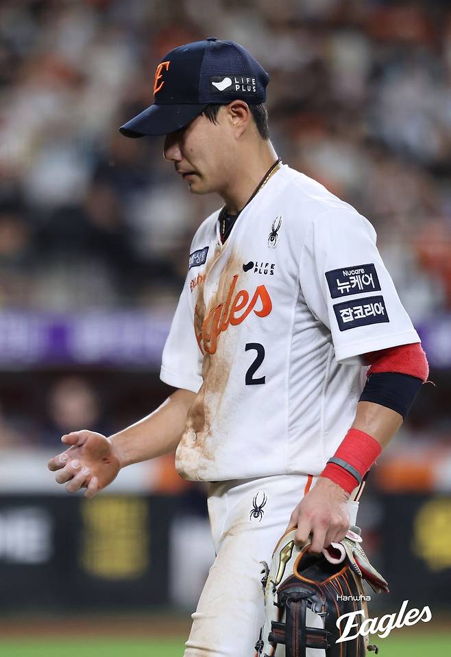 '다이빙 캐치→손바닥 상처' 심우준, 선발 라인업에서 빠졌다…