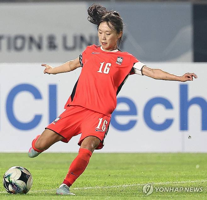 한국, 세계 5위 일본과 극적인 1-1 무승부…정다빈 동점포 '신상우호' 살렸다→20년 만에 우승도 가능 [현장리뷰]