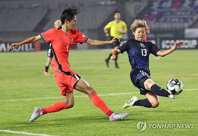 한국, 세계 5위 일본과 극적인 1-1 무승부…정다빈 동점포 '신상우호' 살렸다→20년 만에 우승도 가능 [현장리뷰]