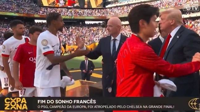 英 단독 떴다! ‘이강인 패싱’ 트럼프, FIFA 클럽월드컵 우승 세리머니 대화 유출…“정말 잘했어”
