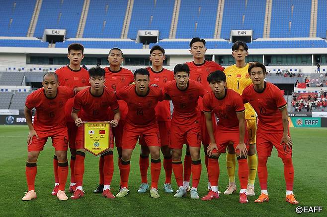 中축구 역대 최악 성적 겨우 면했다, 홍콩에 1-0 진땀승 '대회 첫 골·첫 승' [용인 현장리뷰]