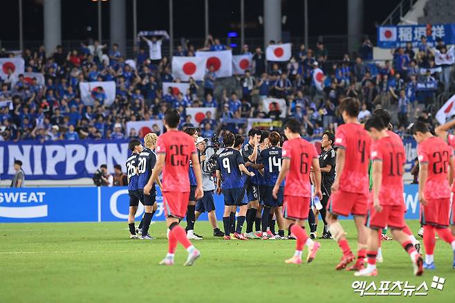 한일전 3연패, 국제적 망신으로…