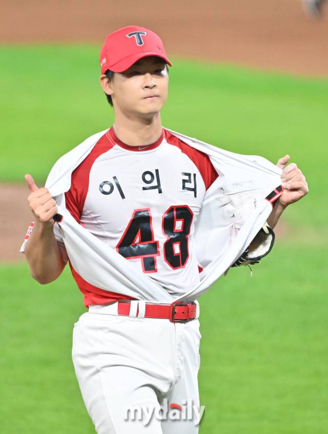 “(곽)도규 안 좋게 보지 않을까…” KIA 이의리 이젠 말할 수 있다, KS 기습 세리머니 ‘심경고백’[MD광주]