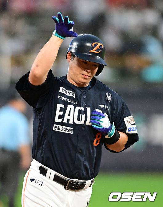 한화 정녕 질 생각이 없는 건가…노시환, 우규민에 균형 깨는 18호포 폭발 ‘6-5 리드 잡았다’ [오!쎈 수원]