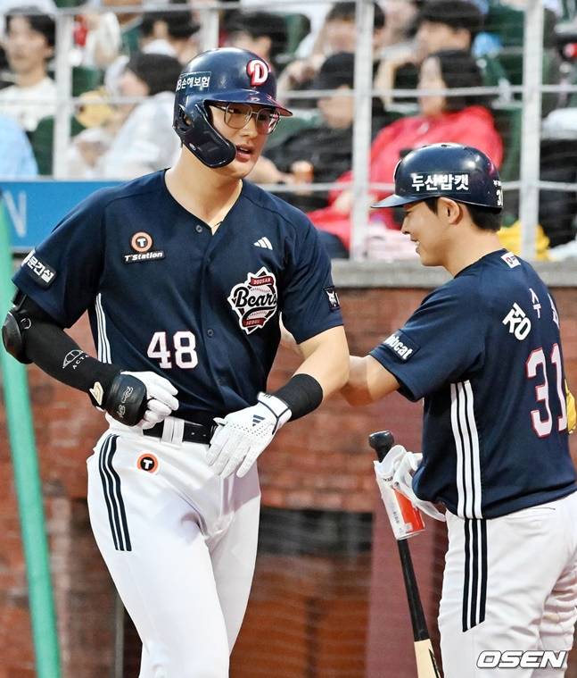 '폰세 대항마 울렸다' SSG 격파한 두산 트리플 대포, 콜어빈 5이닝 무실점 '7승 달성' [인천 현장리뷰]