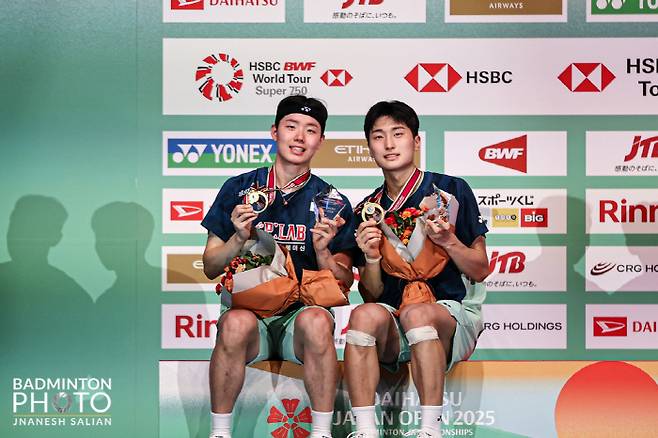'우리도 있다' 서승재-김원호도 일본오픈 제패, 안세영에 이어 2연속 우승 달성