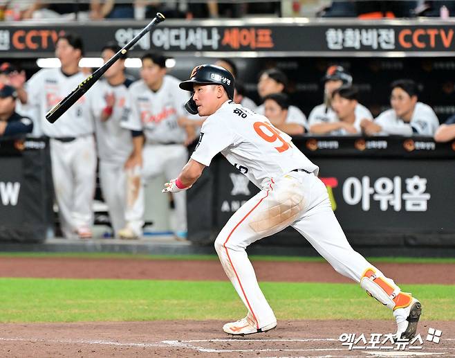 폰세 '13연승' 돕자!…한화, 리드오프 이원석+2B 황영묵+포수 최재훈 총출동 [잠실 현장]