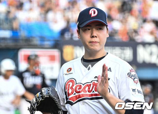 ‘폰세 어깨 근육 뭉침’ 1위 한화, 9위 두산과 연장 끝 4-4 무승부…‘KIA 스윕’ 2위 LG에 4G차 추격 허용 [잠실 리뷰]