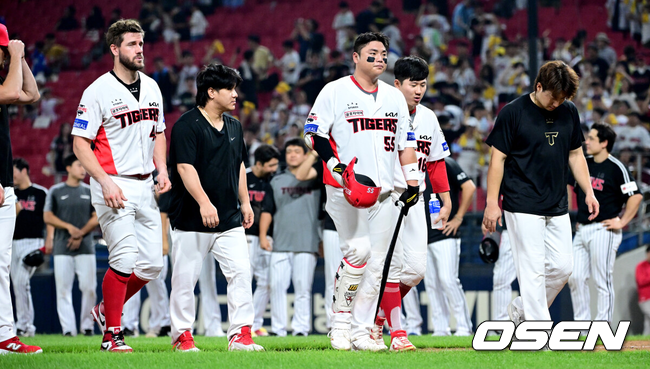 1위 한화전 패패패→2위 LG전 패패패, 이제 3위 롯데 만난다...위기의 KIA, 버텨야 5위라도 지킨다