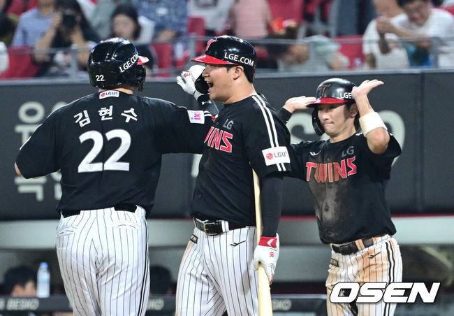 ‘승승승승승승, 우주의 기운 진짜 오나’ LG, 두산 4-3 꺾고 6연승 질주→1위 한화 3경기 추격…김현수 결승타-장현식 세이브 [잠실 리뷰]