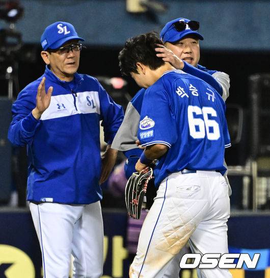 14구 볼넷→슈퍼 캐치→몬스터월 밀어서 넘긴 홈런…1위 한화 무너뜨린 박승규, 역시 '박해민 후계자'