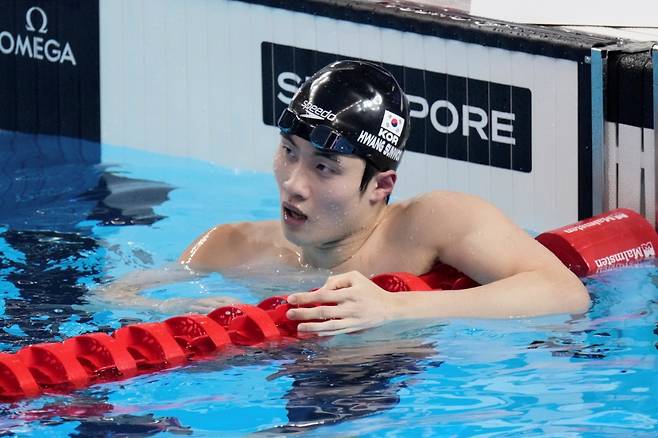 '한국 기록 깨트릴까' 황선우, 세계선수권 男 자유형 100m 준결승 진출…중학생 김승원, 女 배영 50m 예선 7위 (종합)