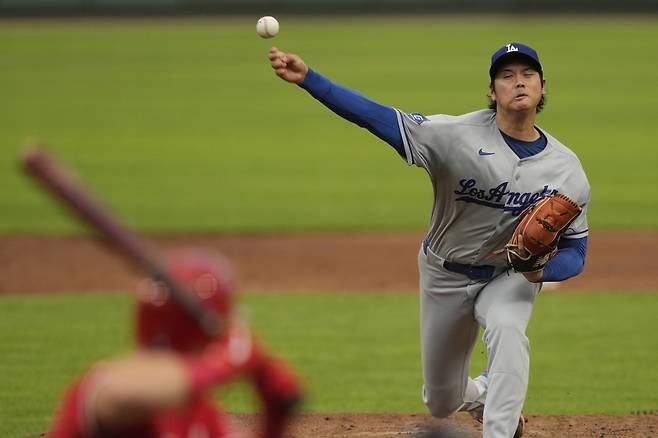 '다저스 비상! 오타니가 이상하다' 7번째 등판에서 갑작스러운 6연속 볼→긴급강판. 부상의 전조인가