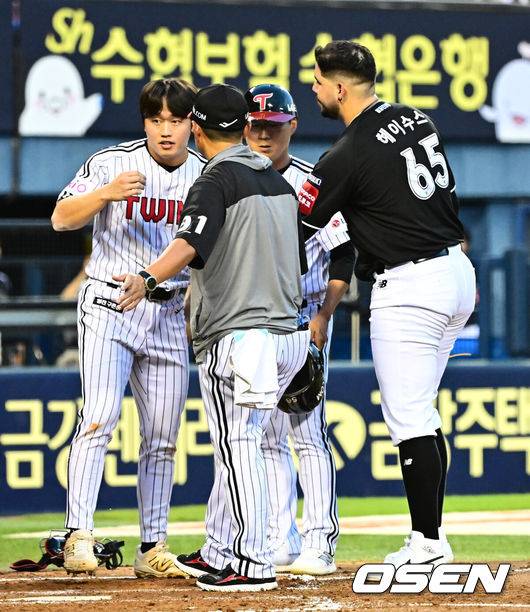 ‘손아섭 품은’ 한화와 2G차 유지! LG, '강백호 투수 등판' KT 18-0 꺾고 시리즈 싹쓸이…문보경 5안타 7타점+송승기 9승 [잠실 리뷰]