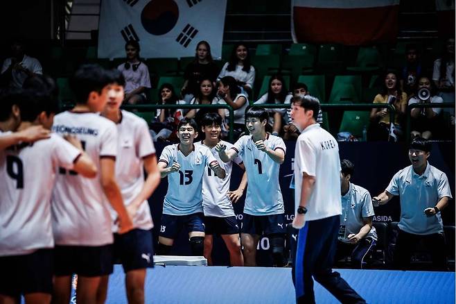 한국 U-19 남자배구, 세계선수권 8강전서 폴란드에 2-3 패배