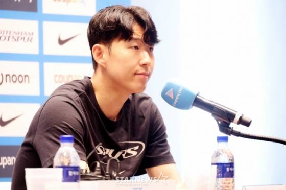 '매디슨이 꼭 안아줬다' 떠나는 손흥민, '어두운 표정' 묵묵히 훈련... 마지막 韓 오픈 트레이닝 [안양 현장]