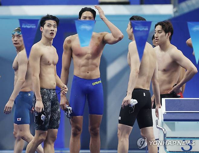 한국 남자 혼계영 400ｍ서 세계선수권 첫 결승 진출…예선 8위