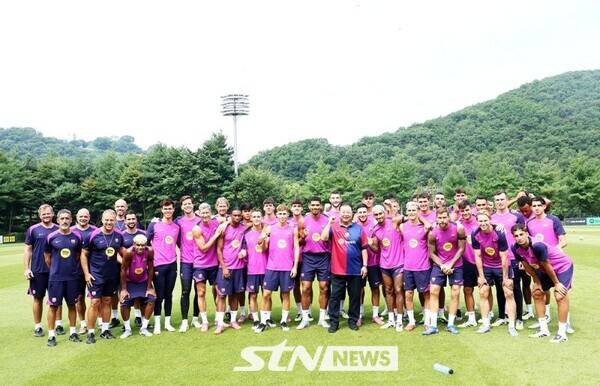 FC바르셀로나, 파주 국가대표트레이닝센터에서 공식 훈련 진행