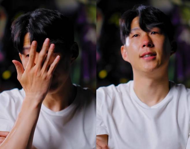 '눈물 펑펑' 손흥민