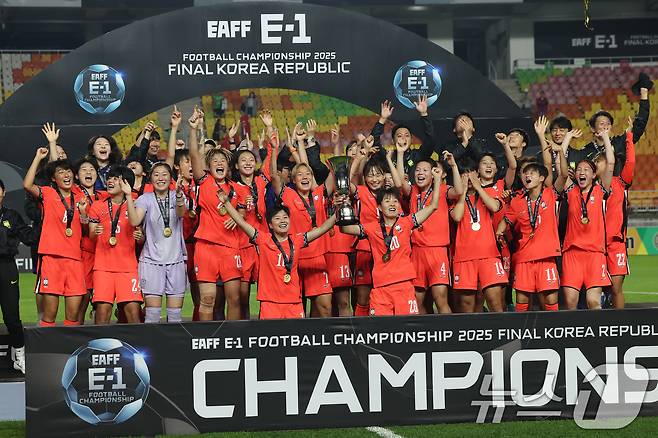 '동아시안컵 우승' 한국 여자축구, FIFA 세계랭킹 21위 유지