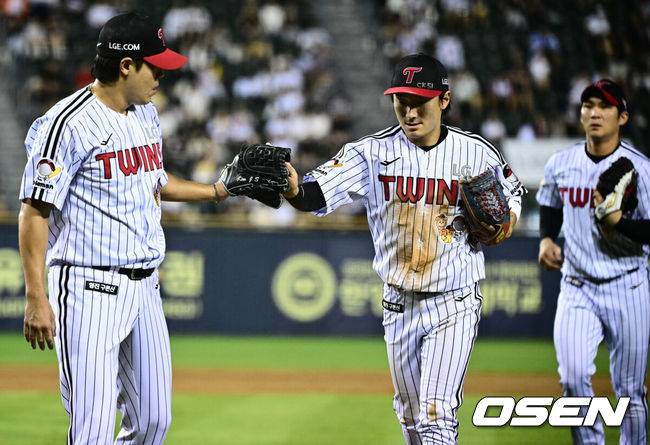 한화 나와라! ‘김현수 결승타’ LG, 라이벌 두산 잡고 7연속 위닝시리즈…김진성 2이닝 무실점 투혼 [잠실 리뷰]